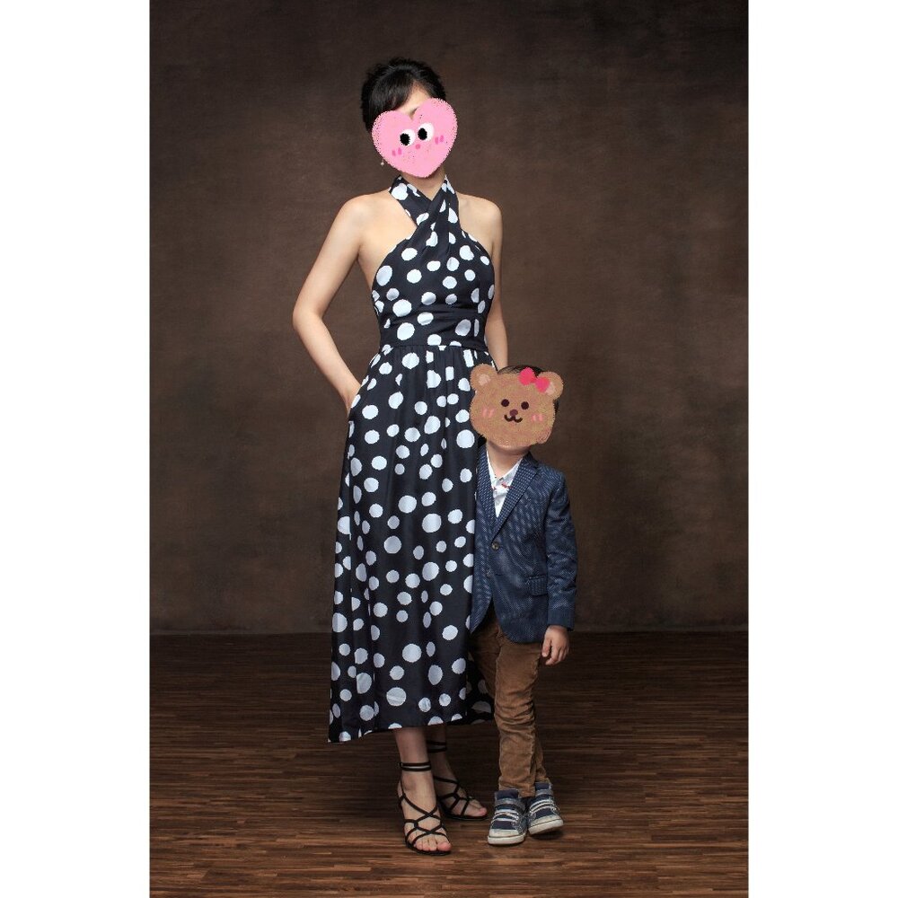 J.Crew Silk Polka Dot Halter Dress Size 0